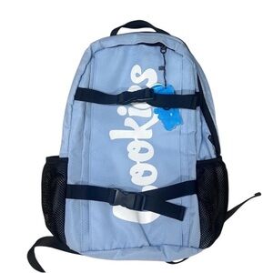 Cookies Backpack Light Blue  with White Logo‎